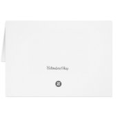 Roze pony Flower Blank-kaart (Achterkant Horizontaal)