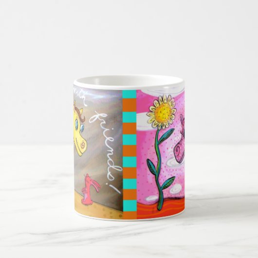 Roze Pony Gele Pony Happy Mok (Center)