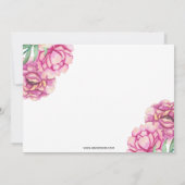 Roze pony Glass Fles Vase Housewarming Kaart (Achterkant)