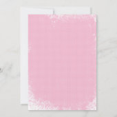 Roze pony Gold Chalice First Communie Kaart (Achterkant)