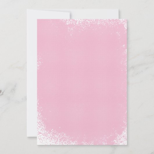 Roze pony Gold Chalice First Communie Kaart (Achterkant)