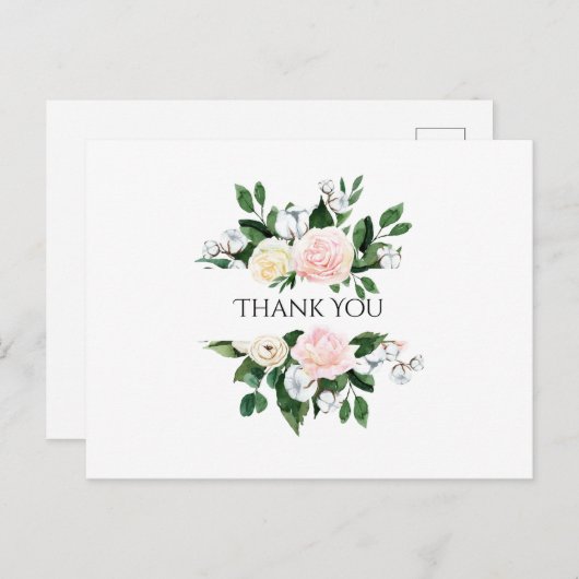 roze pony Hartelijk dank Briefkaart (Voorkant / Achterkant)