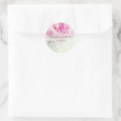 Roze Pony Mason Jar Wedding Favor Label (Tas)