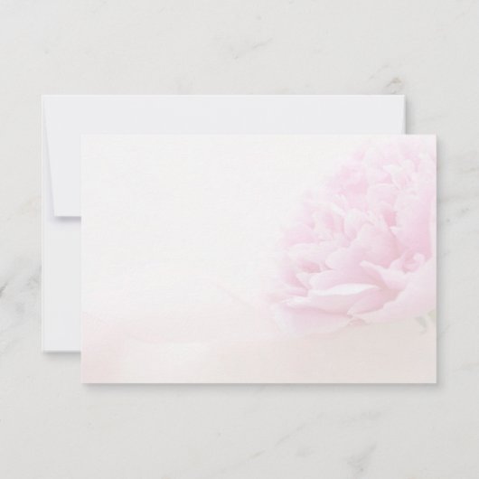 Roze pony met lint kaart (Achterkant)