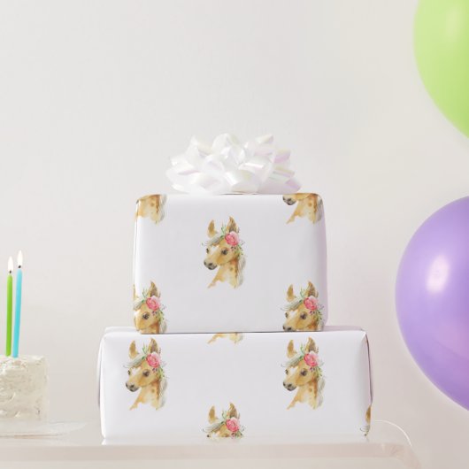 Roze Pony ompakken papier (Feestgeschenken)