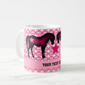 Roze Pony op maat Koffiemok (Voorkant links)