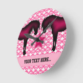 Roze Pony op maat Ronde Klok (Hoek)