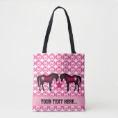 Roze Pony op maat Tote Bag (Voorkant)