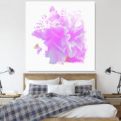 *~* Roze pony Painting Art Butterfly AR3 Canvas Afdruk (Insitu (Slaapkamer))