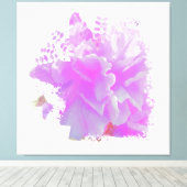 *~* Roze pony Painting Art Butterfly AR3 Canvas Afdruk (Insitu (Houten vloer))