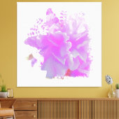 *~* Roze pony Painting Art Butterfly AR3 Canvas Afdruk (Insitu (Woonkamer))