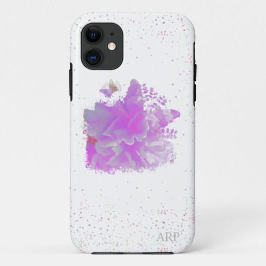*~* Roze pony Painting Art Butterfly AR3 Case-Mate iPhone Case (Achterkant)