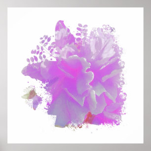 *~* Roze pony Painting Art Butterfly AR3 Poster