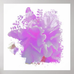 *~* Roze pony Painting Art Butterfly AR3 Poster