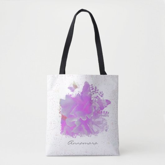 *~* Roze pony Painting Art Butterfly Baby AR3 Tote Bag (Voorkant)