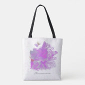 *~* Roze pony Painting Art Butterfly Baby AR3 Tote Bag (Achterkant)