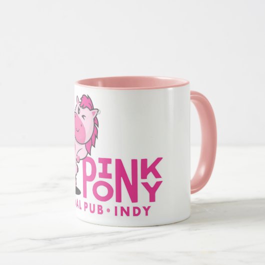 Roze Pony Pedal Pub Indy Mok (Voorkant rechts)