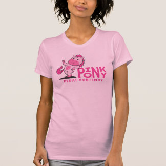 Roze Pony Pedal Pub Indy T-shirt