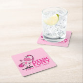 Roze Pony Pedal Pub - Roze Onderzetter (Insitu)