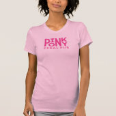 Roze Pony Pedal Pub T-shirt (Voorkant)