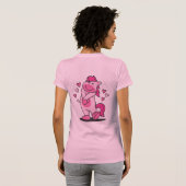 Roze Pony Pedal Pub T-shirt (Achterkant volledig)