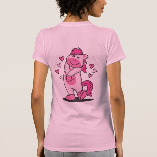 Roze Pony Pedal Pub T-shirt (Achterkant)