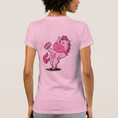 Roze Pony Pedal Pub T-shirt (Achterkant)