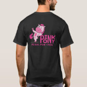 Roze Pony Pedal Pub T-shirt (Achterkant)