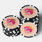 Roze Pony Poker Chips (Opstapeling)