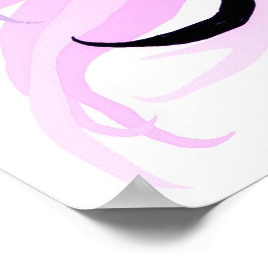  Roze Pony Poster (Hoek)