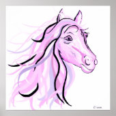  Roze Pony Poster (Voorkant)