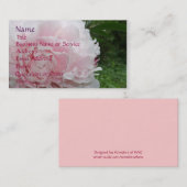 Roze pony profiel/Visitekaartje Visitekaartje (Voorkant / Achterkant)