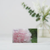 Roze pony profiel/Visitekaartje Visitekaartje (Staand voorkant)