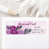 Roze pony Return Address Etiket (Insitu)