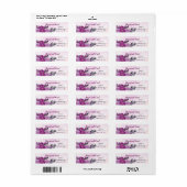 Roze pony Return Address Etiket (Full Sheet)