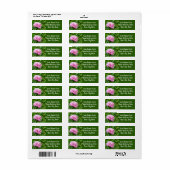  Roze Pony Return Address Label (Full Sheet)