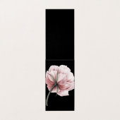 Roze pony, romantisch bloempatroon, chic, mooi visitekaartje (Buitenkant ongevouwen)