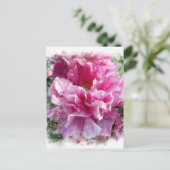 *~* Roze pony schilderend artistiek impressionisme Briefkaart (Staand voorkant)