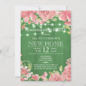 Roze pony-strijders lente huisopwarming kaart (Voorkant)