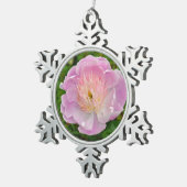 Roze pony tin sneeuwvlok ornament (Rechts)
