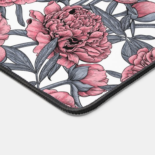 Roze pony-tuin bureaumat (Hoek)