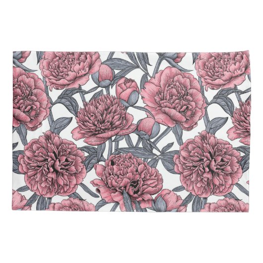 Roze pony-tuin kussensloop (Achterkant)