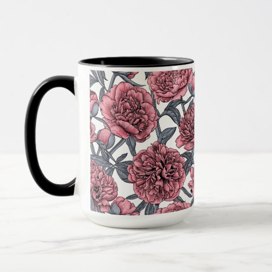 Roze pony-tuin mok (Links)