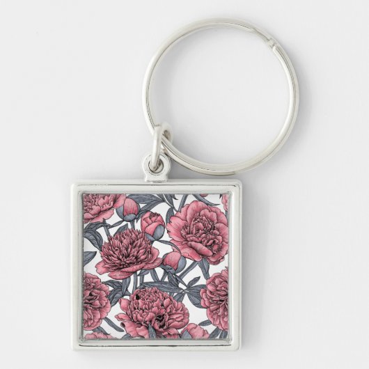 Roze pony-tuin sleutelhanger (Voorkant)