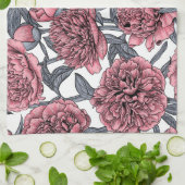 Roze pony-tuin theedoek (Gevouwen)