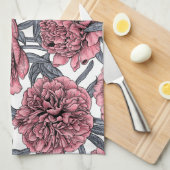 Roze pony-tuin theedoek (Quarter Fold)
