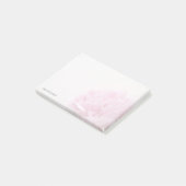 Roze pony uitzicht vervaagt post-it® notes (Schuin)