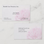 Roze pony uitzicht vervaagt visitekaartje (Voorkant / Achterkant)