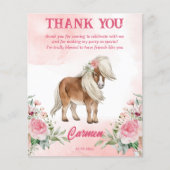 Roze pony verjaardag helemaal opgewonden cowgirl b (Voorkant)