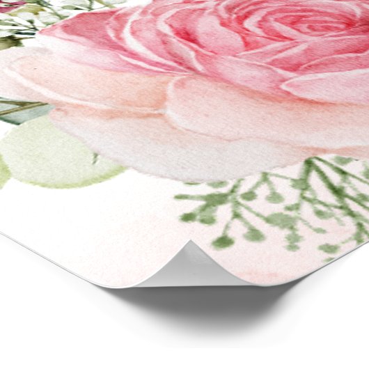 Roze pony verjaardag helemaal opgewonden op cowgir poster (Hoek)